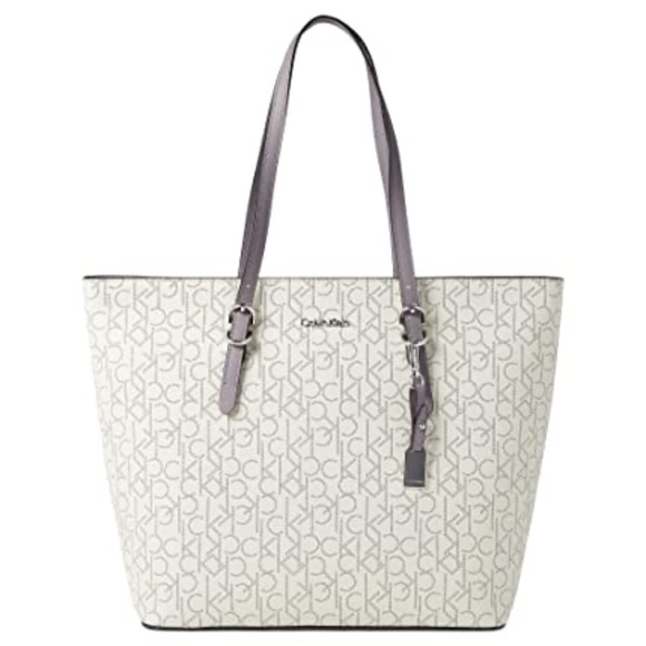 Calvin Klein Women's Serafina Logo-Adorned Tote - Gray Ridge - Picture 1 of 5